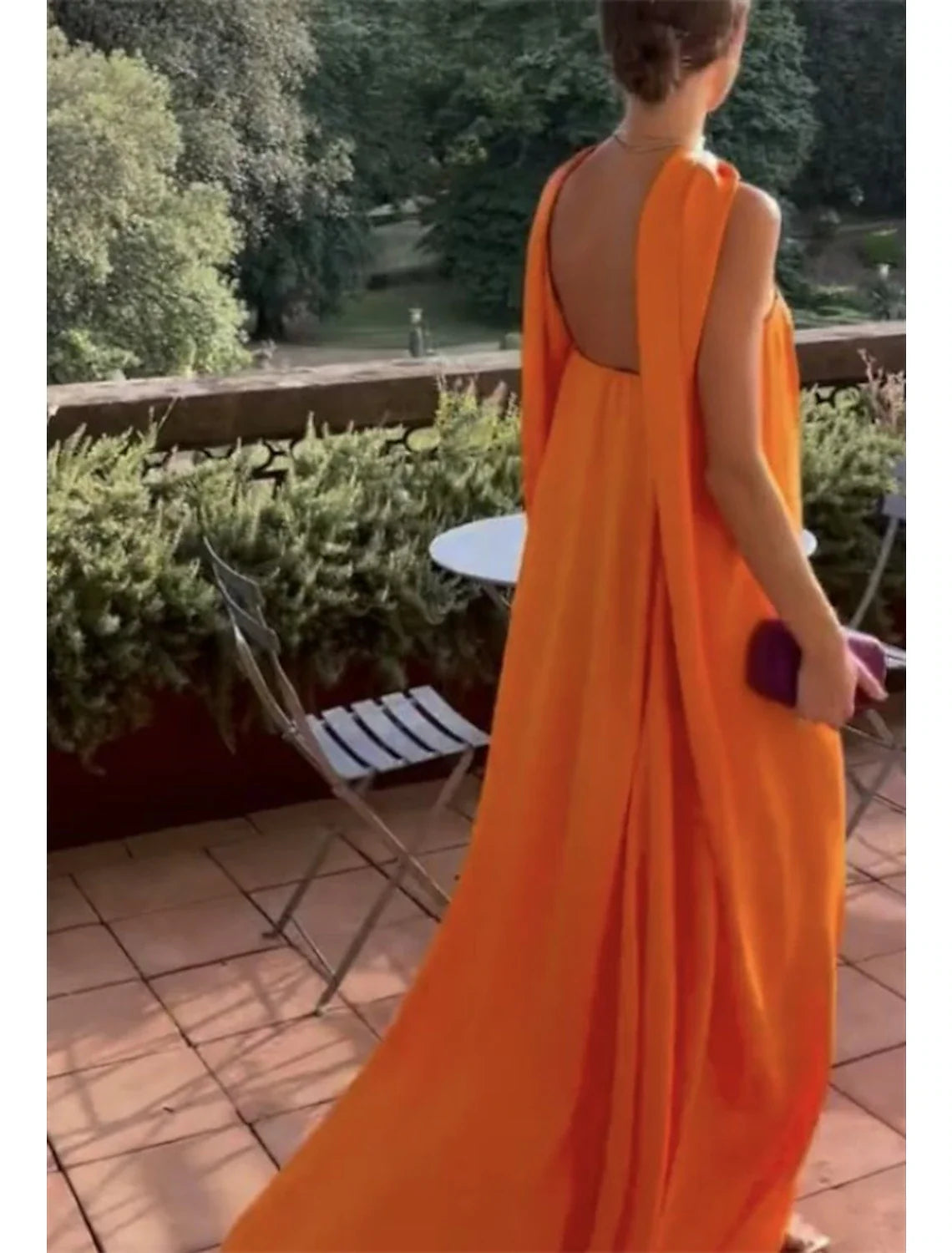 A-Line Strapless Chiffon Sleeveless Pleated Floor-Length Evening Gown - Chloe Dress