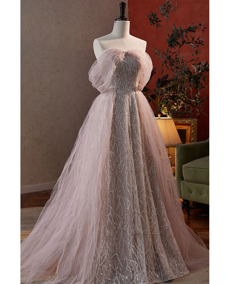 Pink Princess Sequin Short Sleeve Backless Beaded Mini Evening Dress - Chloe Dress