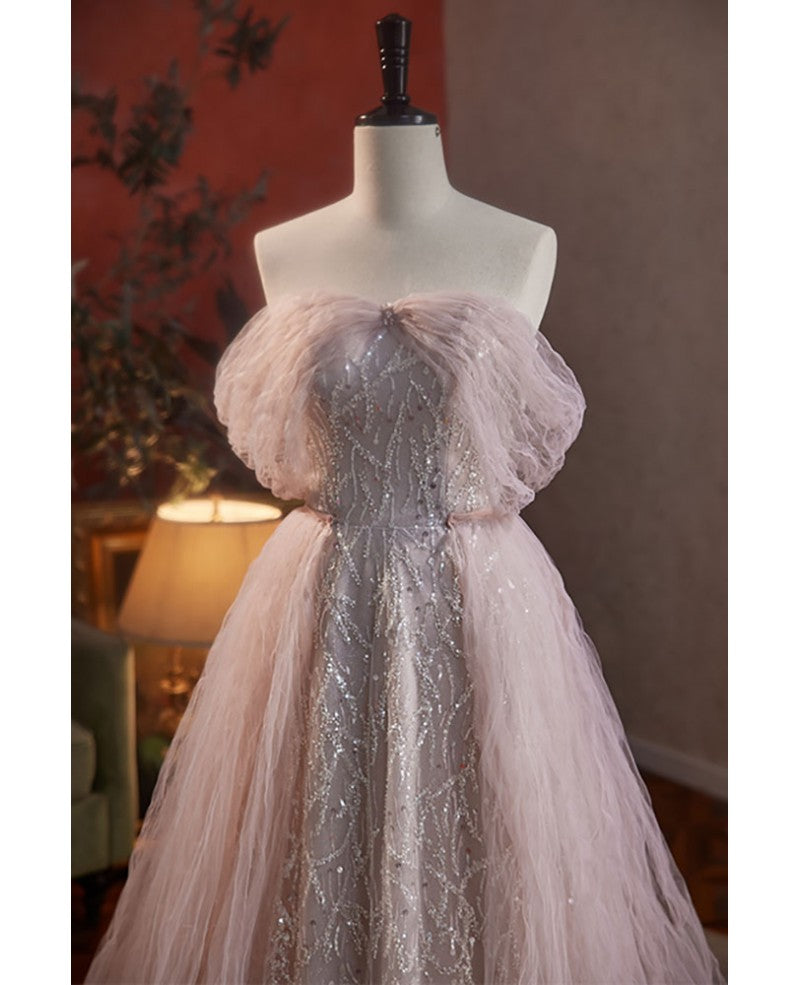 Pink Princess Sequin Short Sleeve Backless Beaded Mini Evening Dress - Chloe Dress