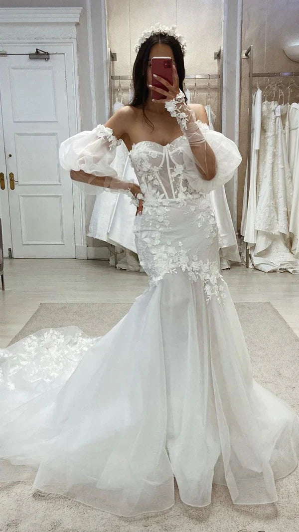 Sweetheart Bubble Wedding Dress - Chloe Dress