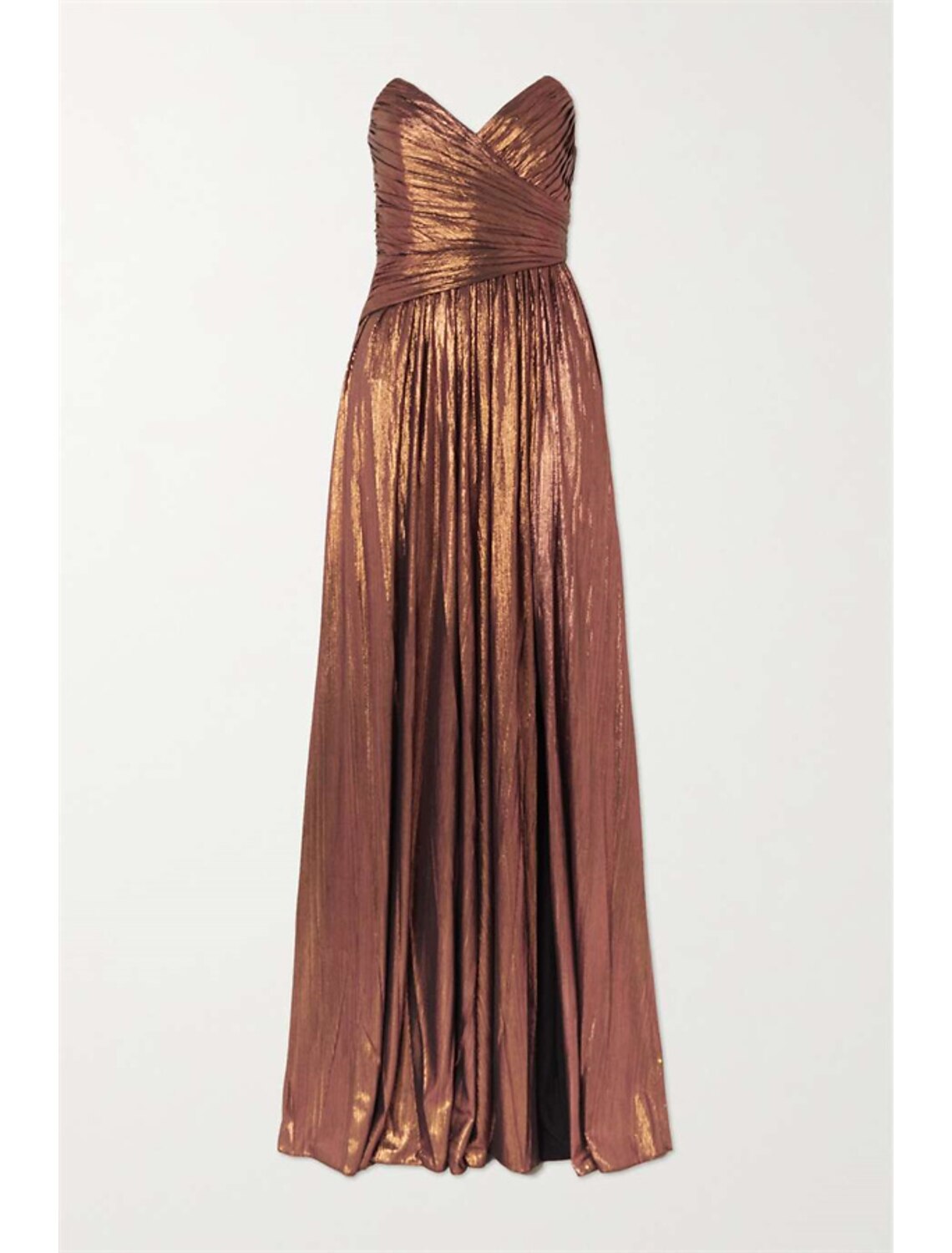 Mermaid Strapless Polyester Sleeveless High Slit Floor-Length Evening Gown - Chloe Dress