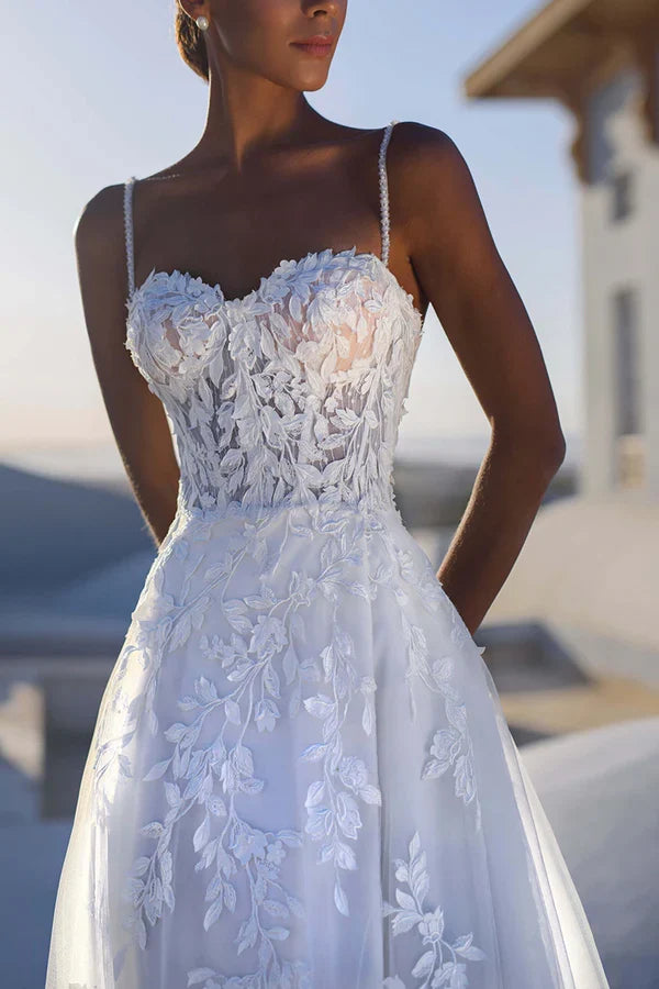 A-Line Lace Wedding Dress - Chloe Dress