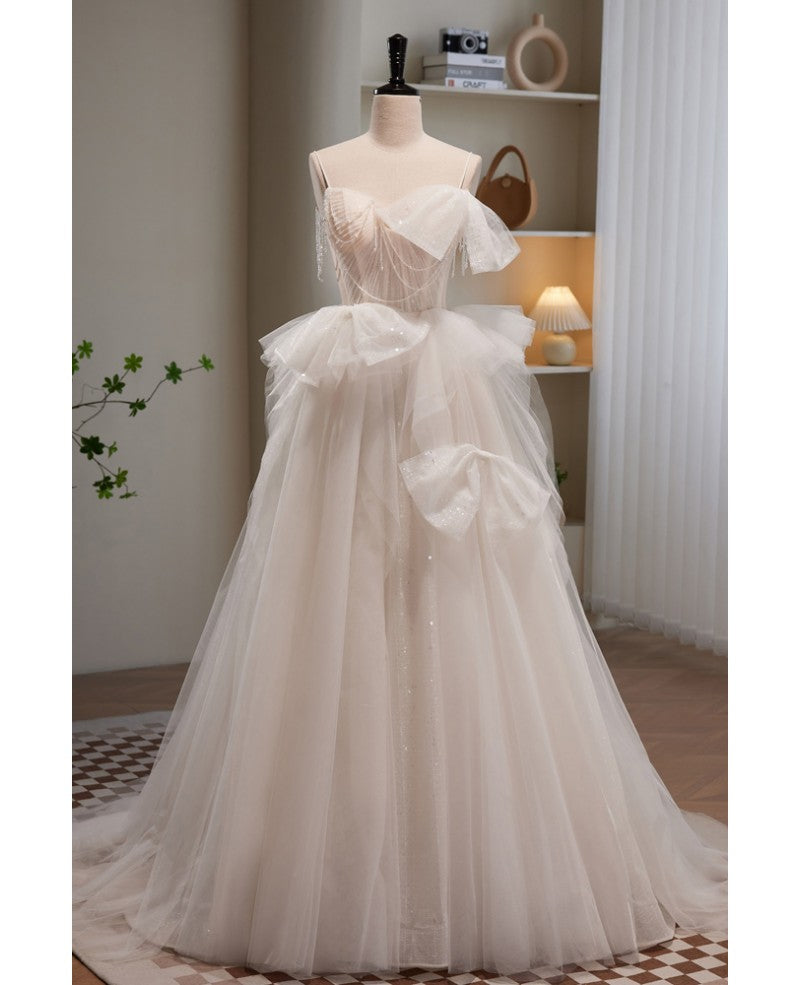 Ivory Off-Shoulder Sleeveless Beaded Evening Dress - Chloe Dress