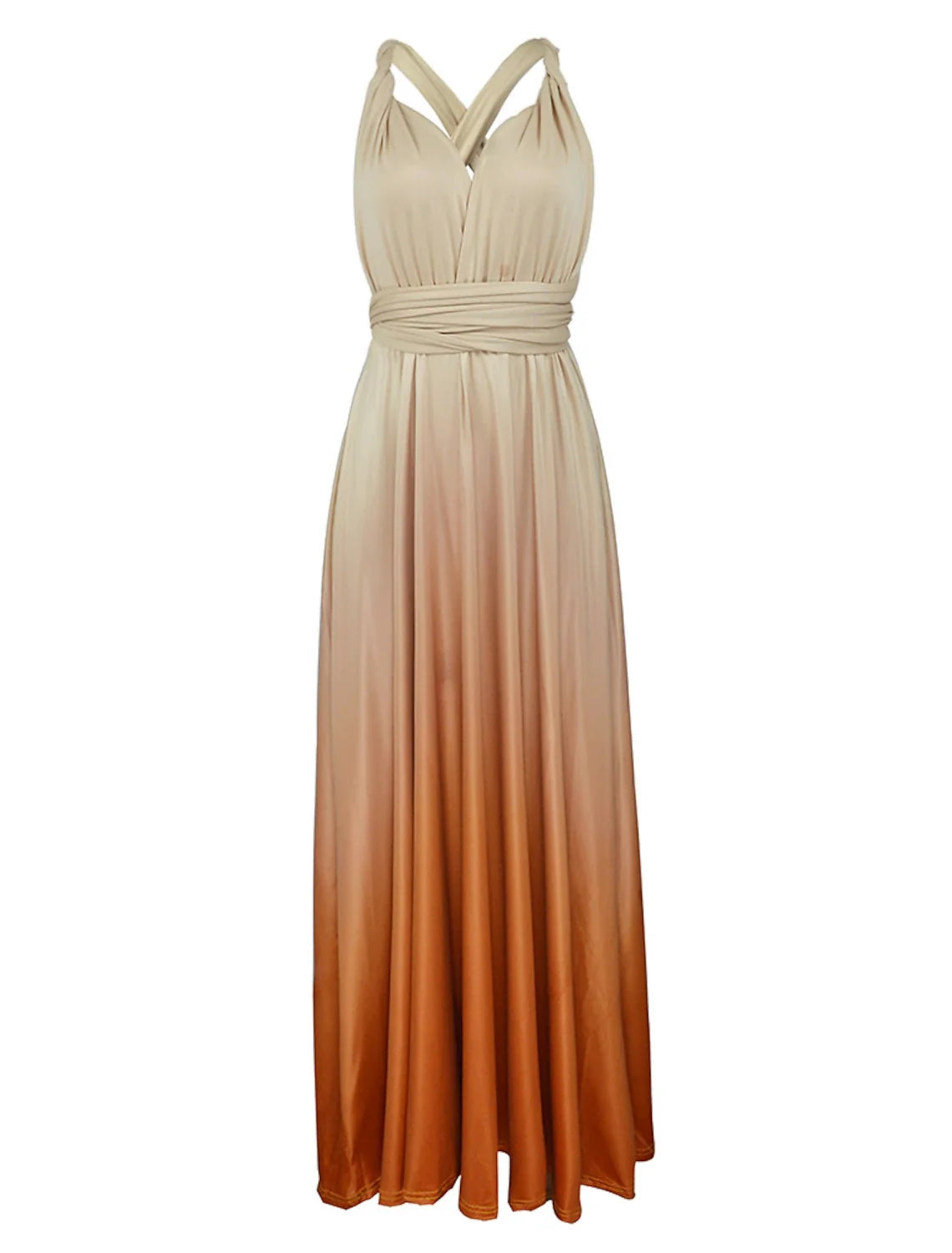 A-Line V-Neck Sleeveless Floor-Length Wedding Dress - Chloe Dress