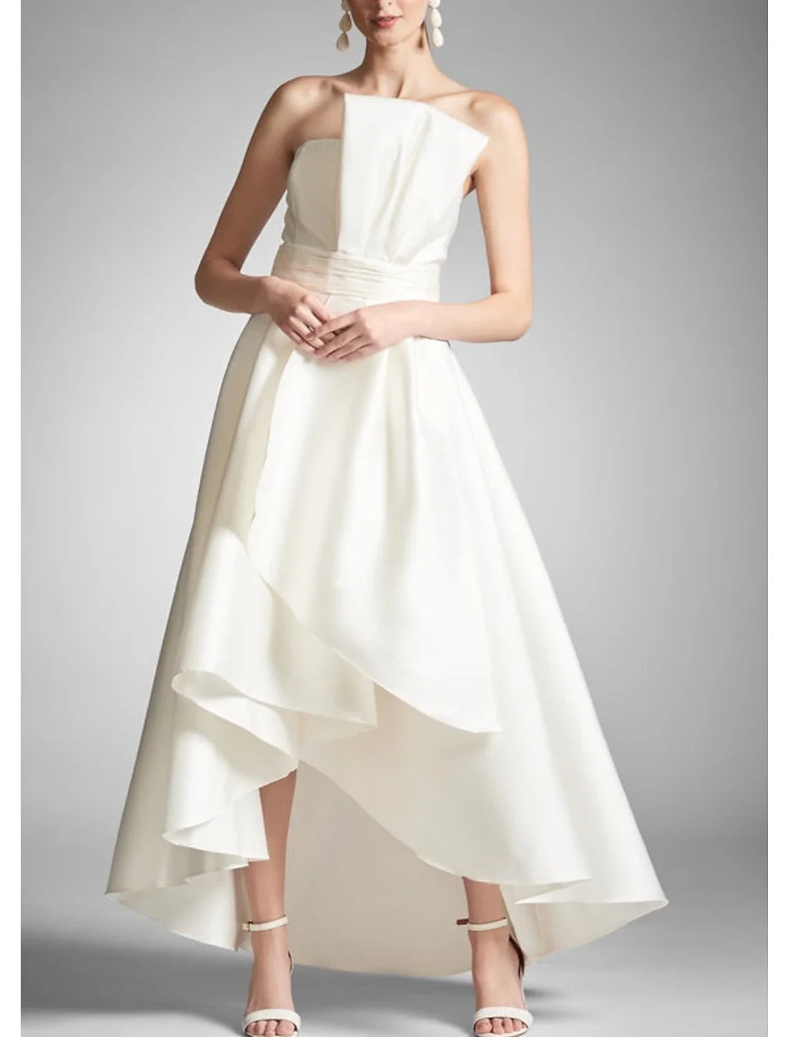 A-Line Strapless Sleeveless Asymmetric Prom Dress - Chloe Dress