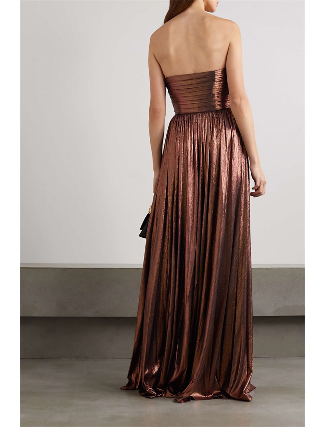 Mermaid Strapless Polyester Sleeveless High Slit Floor-Length Evening Gown - Chloe Dress