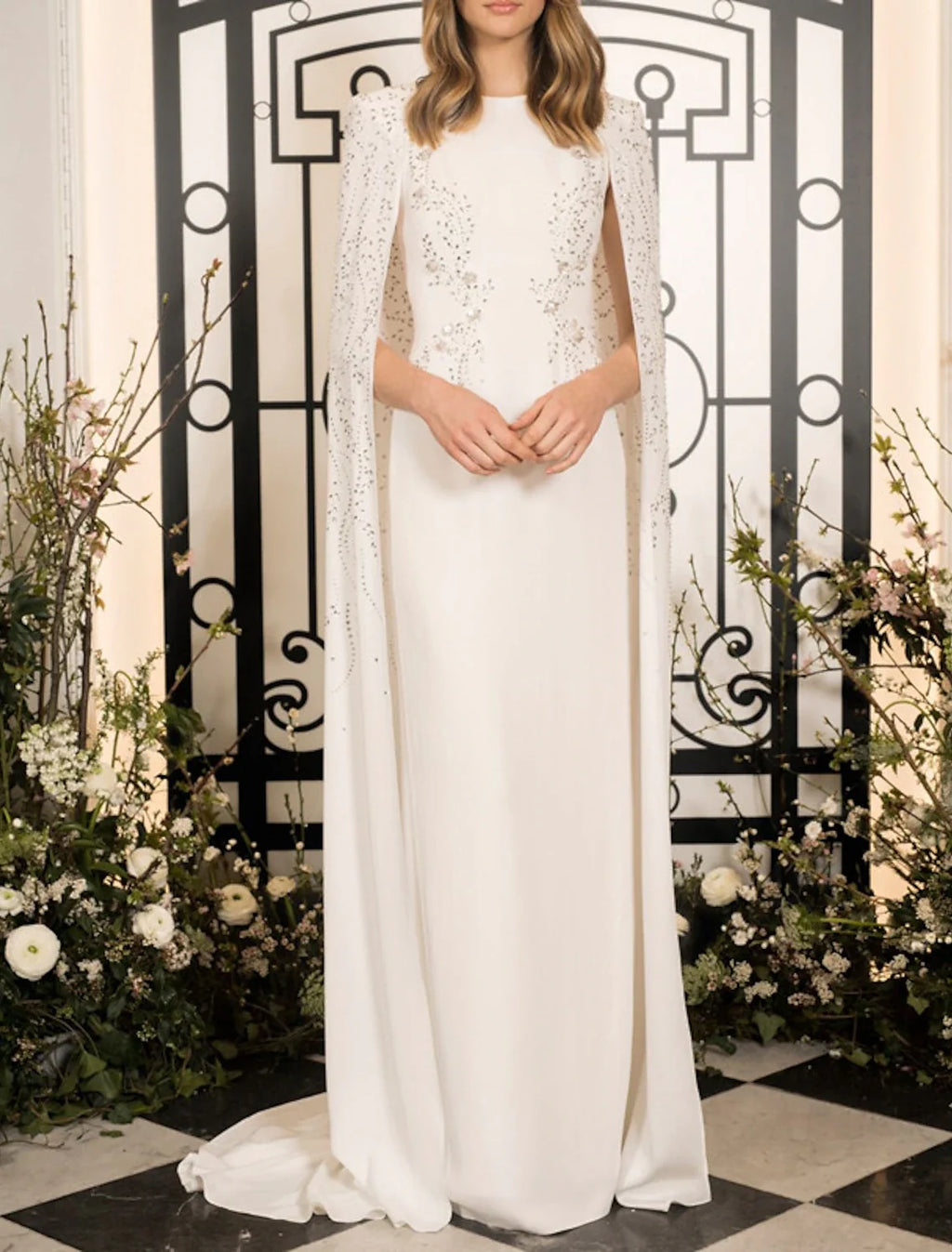 Sheath Chiffon Sleeveless Floor-Length Evening Gown - Chloe Dress