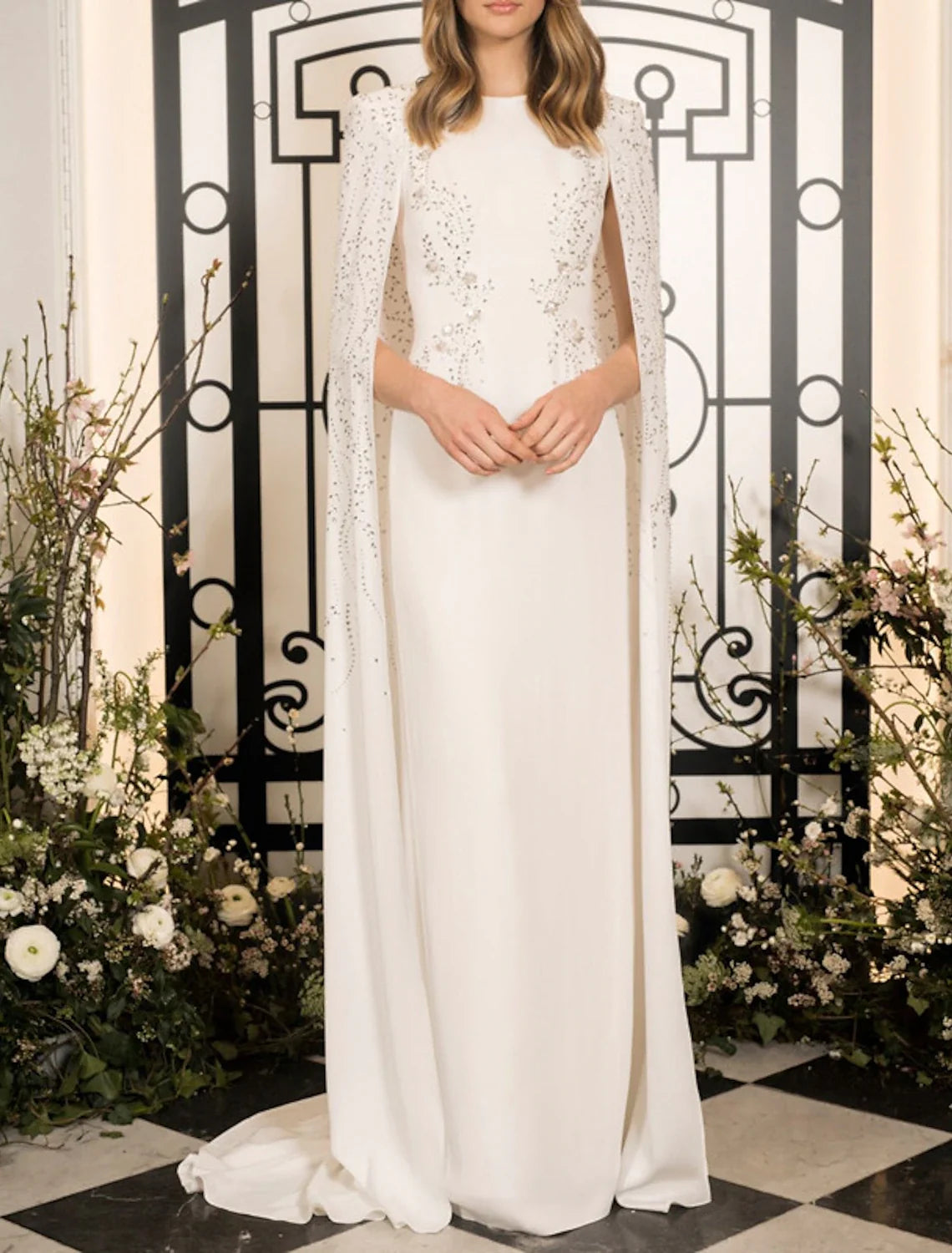 Sheath Chiffon Sleeveless Floor-Length Evening Gown - Chloe Dress
