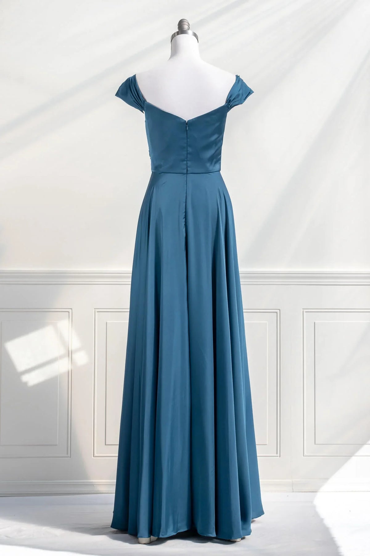 Strapless Satin Floor-Length Prom Dress - Chloe Dress