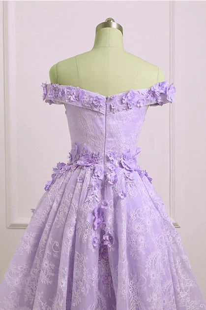 A-Line Sweetheart Lace Homecoming Dress - Chloe Dress