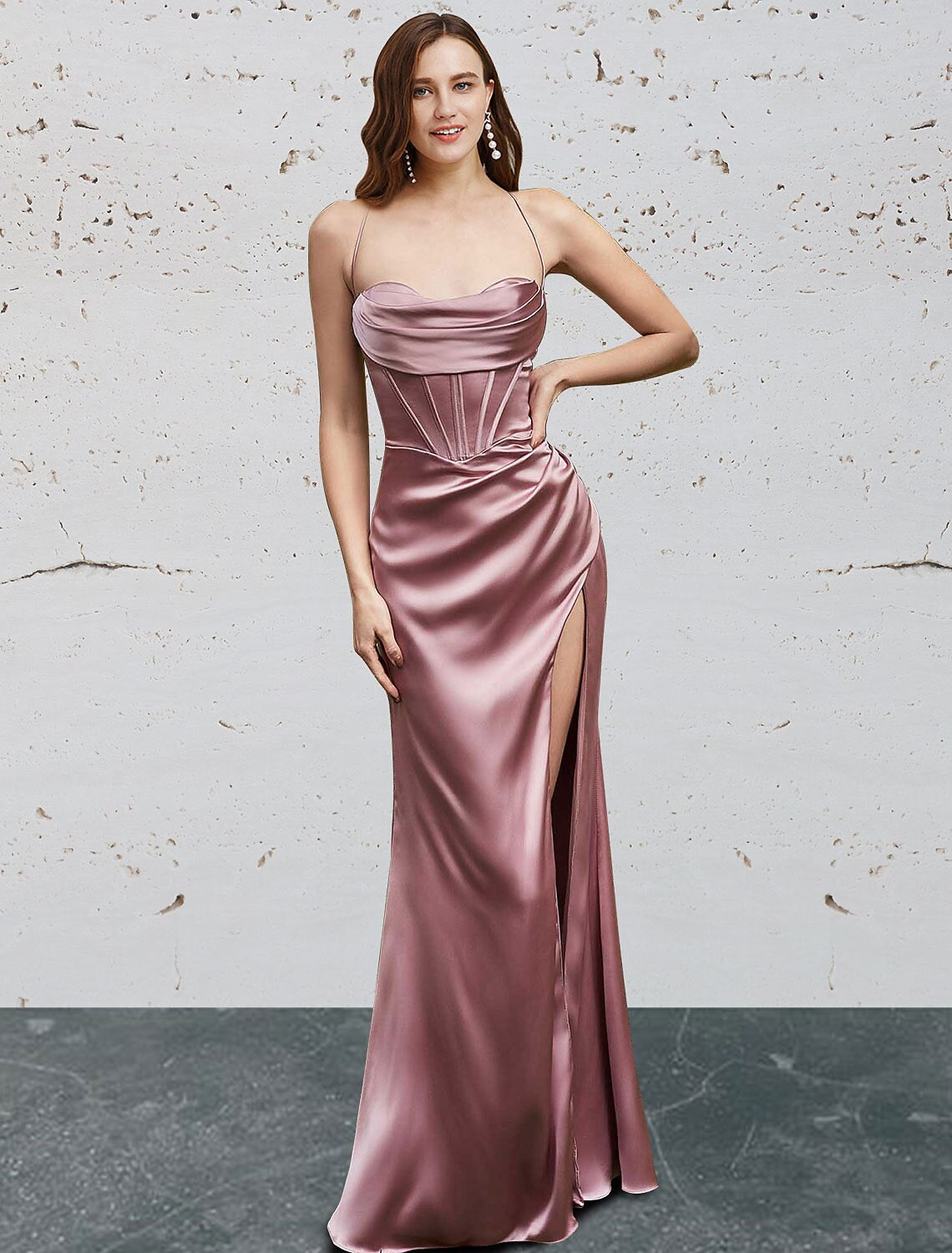 Mermaid Sweetheart Sleeveless Backless High Slit Floor-Length Prom Dress - Chloe Dress