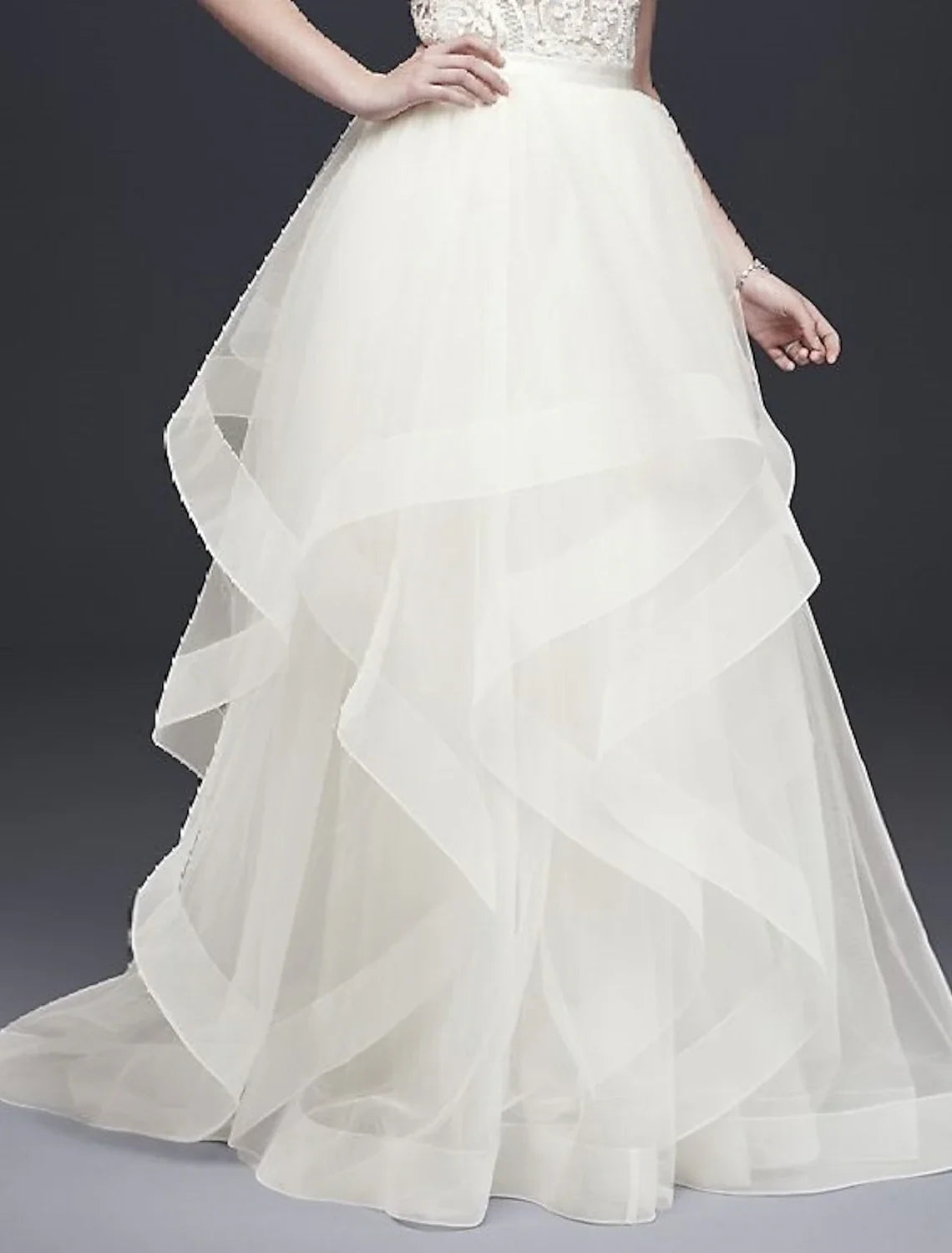A-Line Satin Train Wedding Gown - Chloe Dress