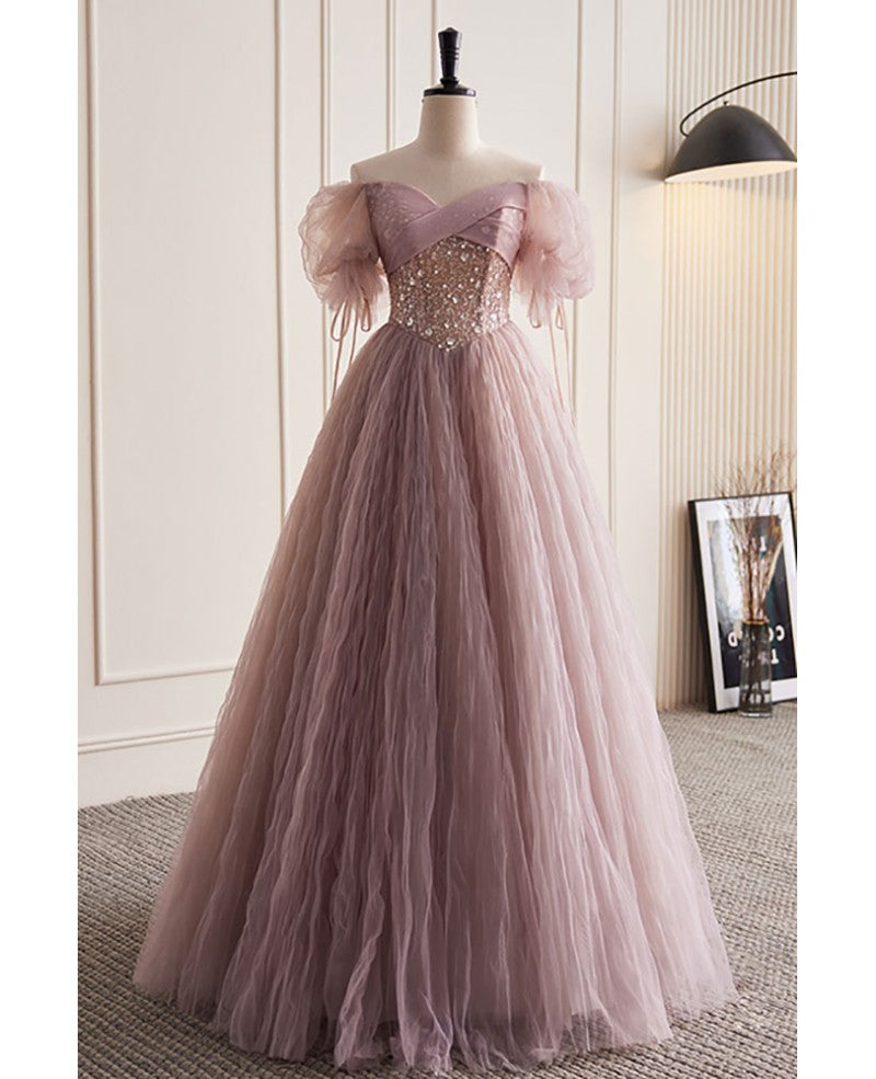 Pink A-Line Sequin Short Sleeve Backless Beaded Mini Prom Dress - Chloe Dress