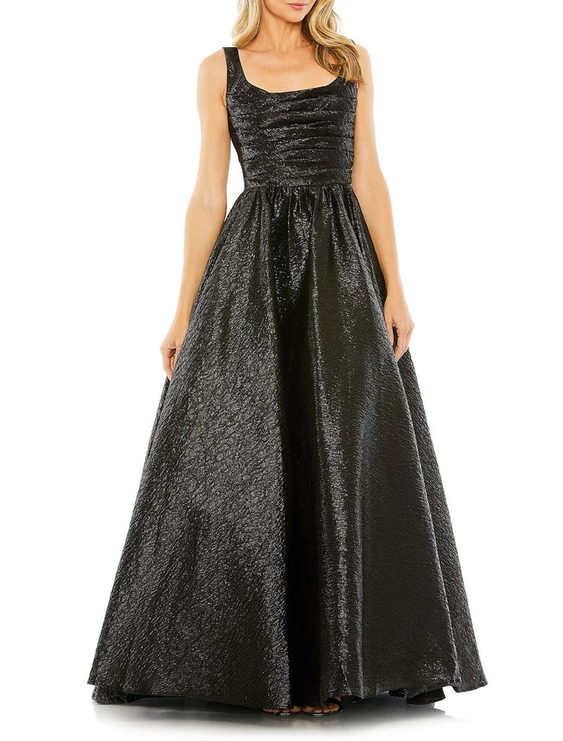 A-Line Satin Sleeveless Floor-Length Prom Dress - Chloe Dress