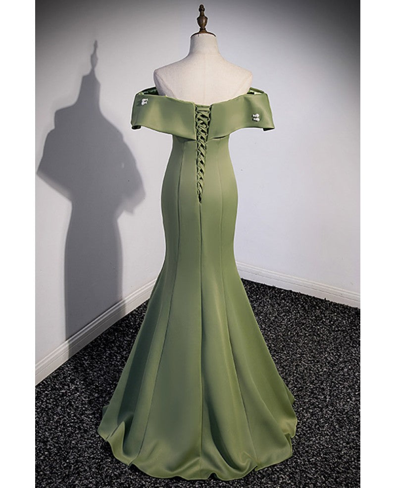 Green Sleeveless Evening Dress - Chloe Dress