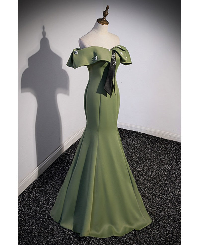 Green Sleeveless Evening Dress - Chloe Dress