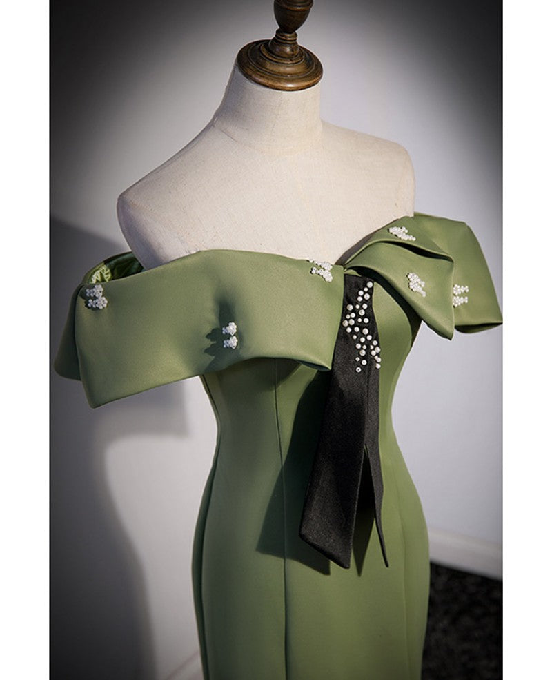 Green Sleeveless Evening Dress - Chloe Dress