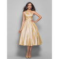 A-Line One-Shoulder Sleeveless Mini Wedding Dress - Chloe Dress