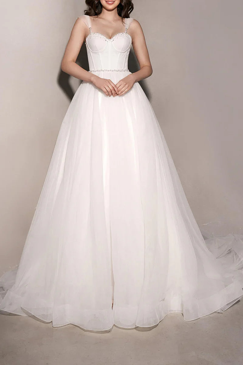 A-Line Sweetheart Mini Wedding Dress - Chloe Dress