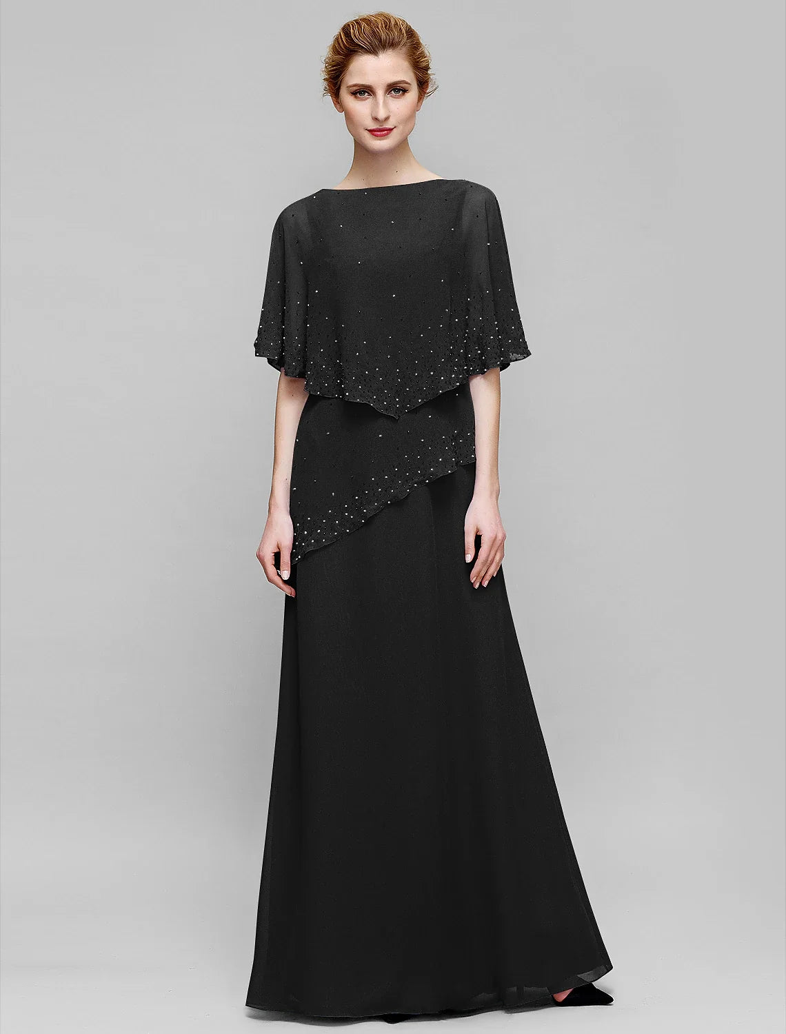 Sheath Chiffon Sleeveless Floor-Length Dress - Chloe Dress