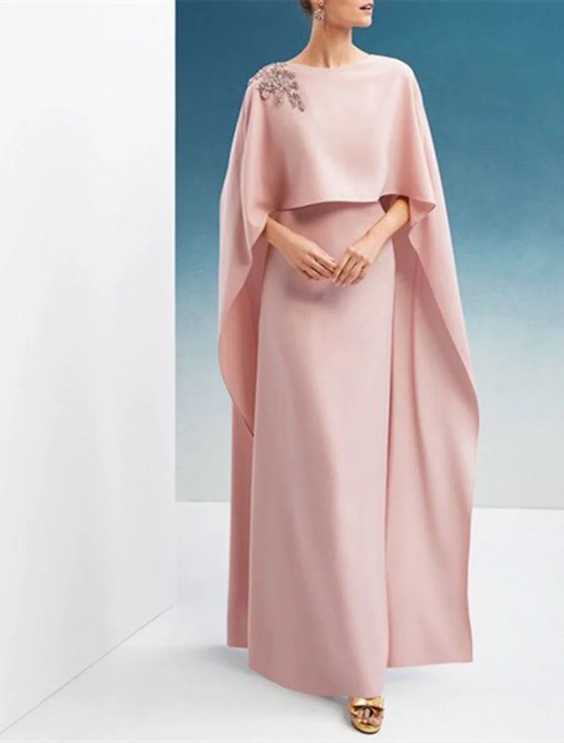 Sheath Chiffon Sleeveless Floor-Length Evening Gown - Chloe Dress