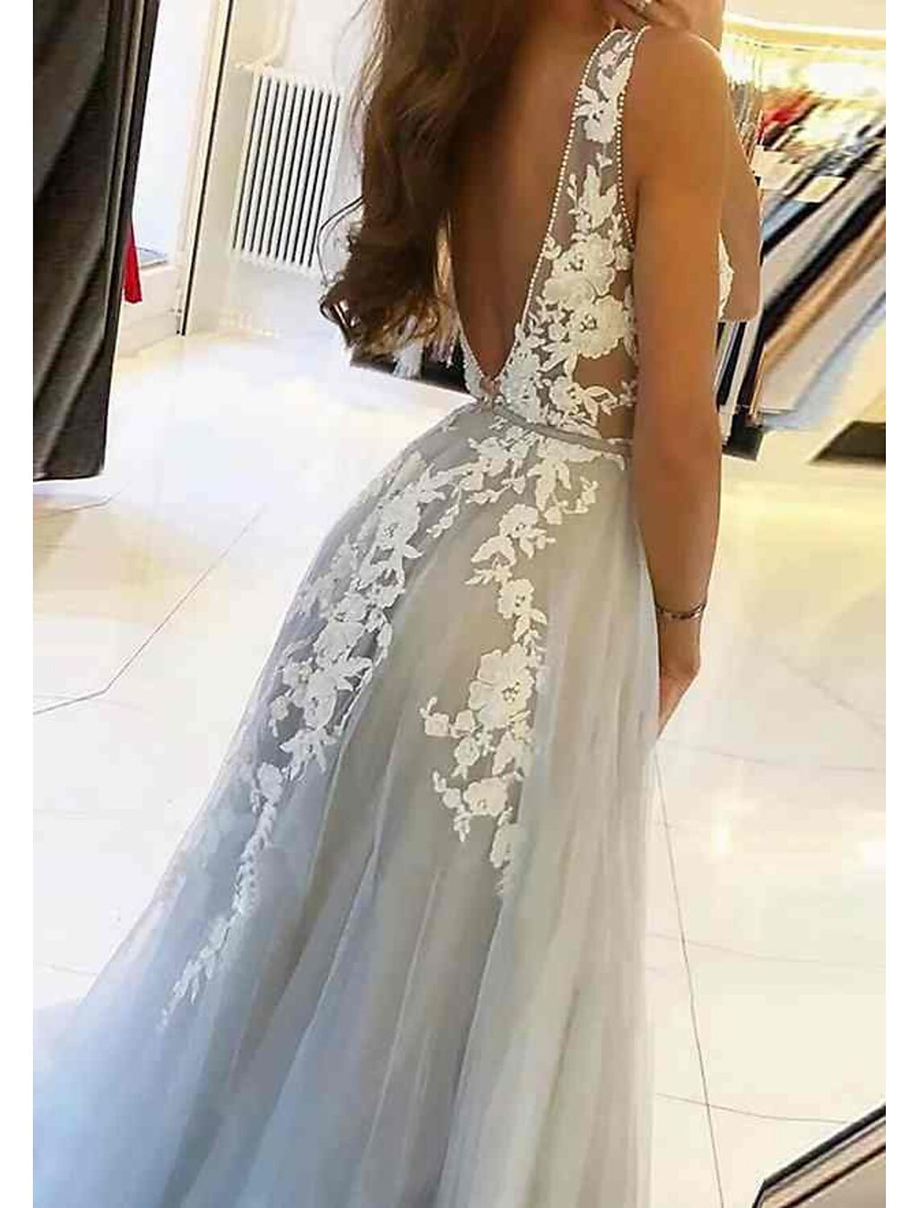 Black Ball Gown Off-Shoulder Cotton Sleeveless Backless Train Evening Gown - Chloe Dress