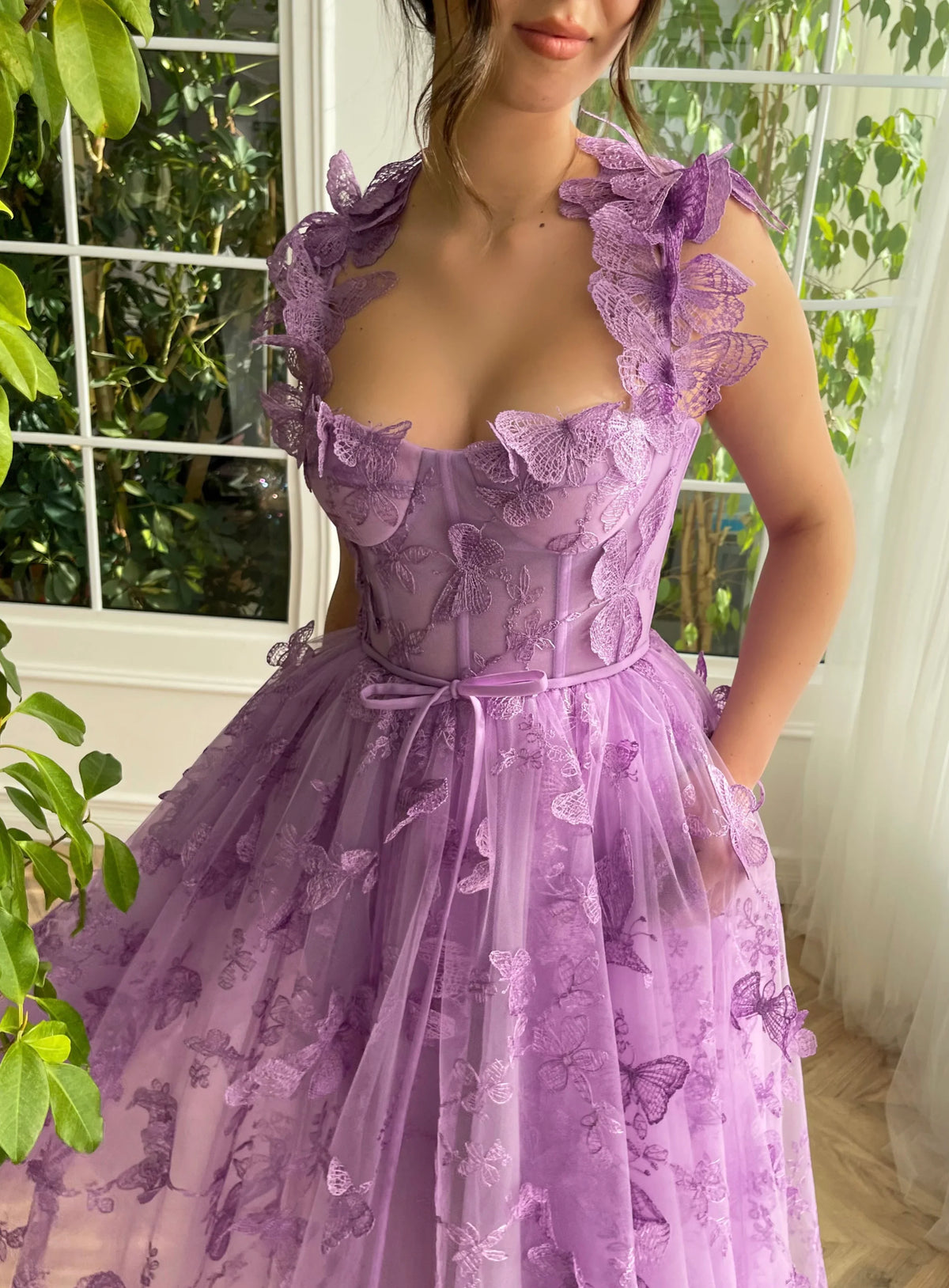 Ball Gown Tulle Applique Prom Gown - Chloe Dress