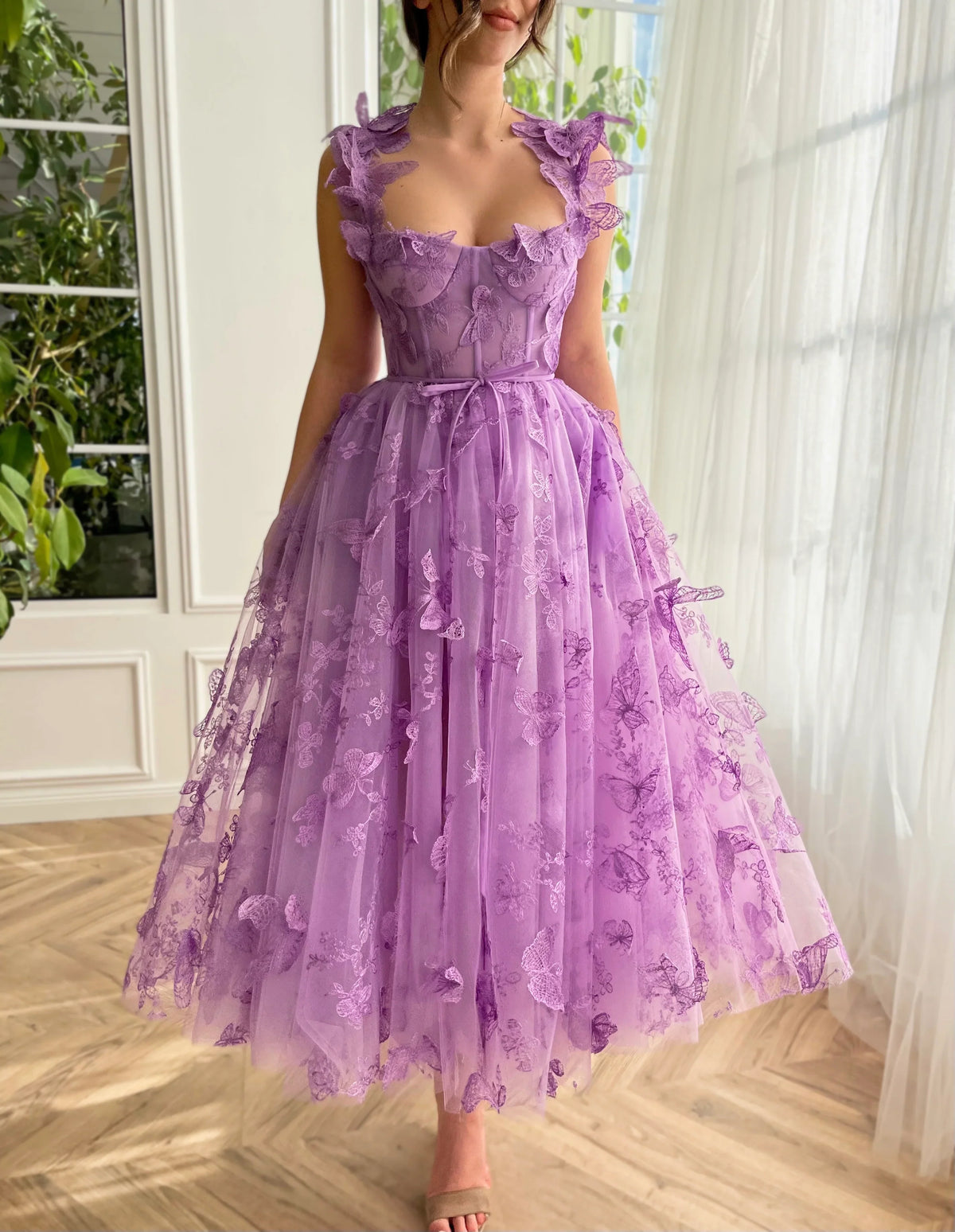 Ball Gown Tulle Applique Prom Gown - Chloe Dress