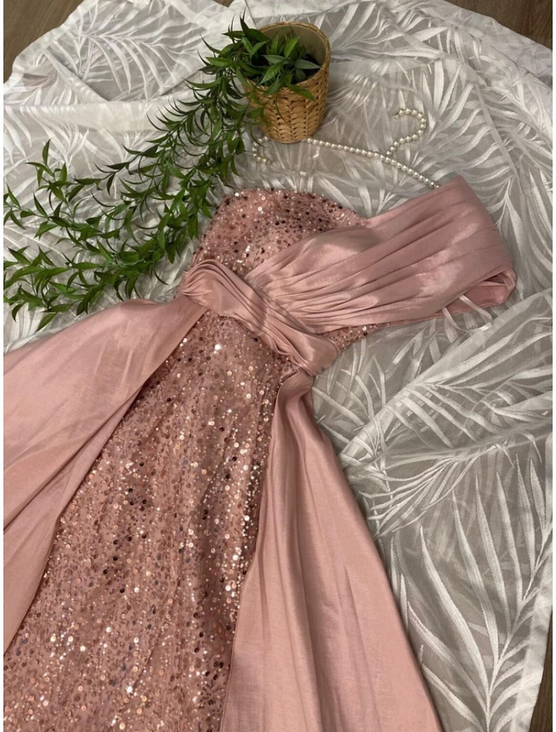 Sheath One-Shoulder Satin Short Sleeve Train Mini Evening Gown - Chloe Dress