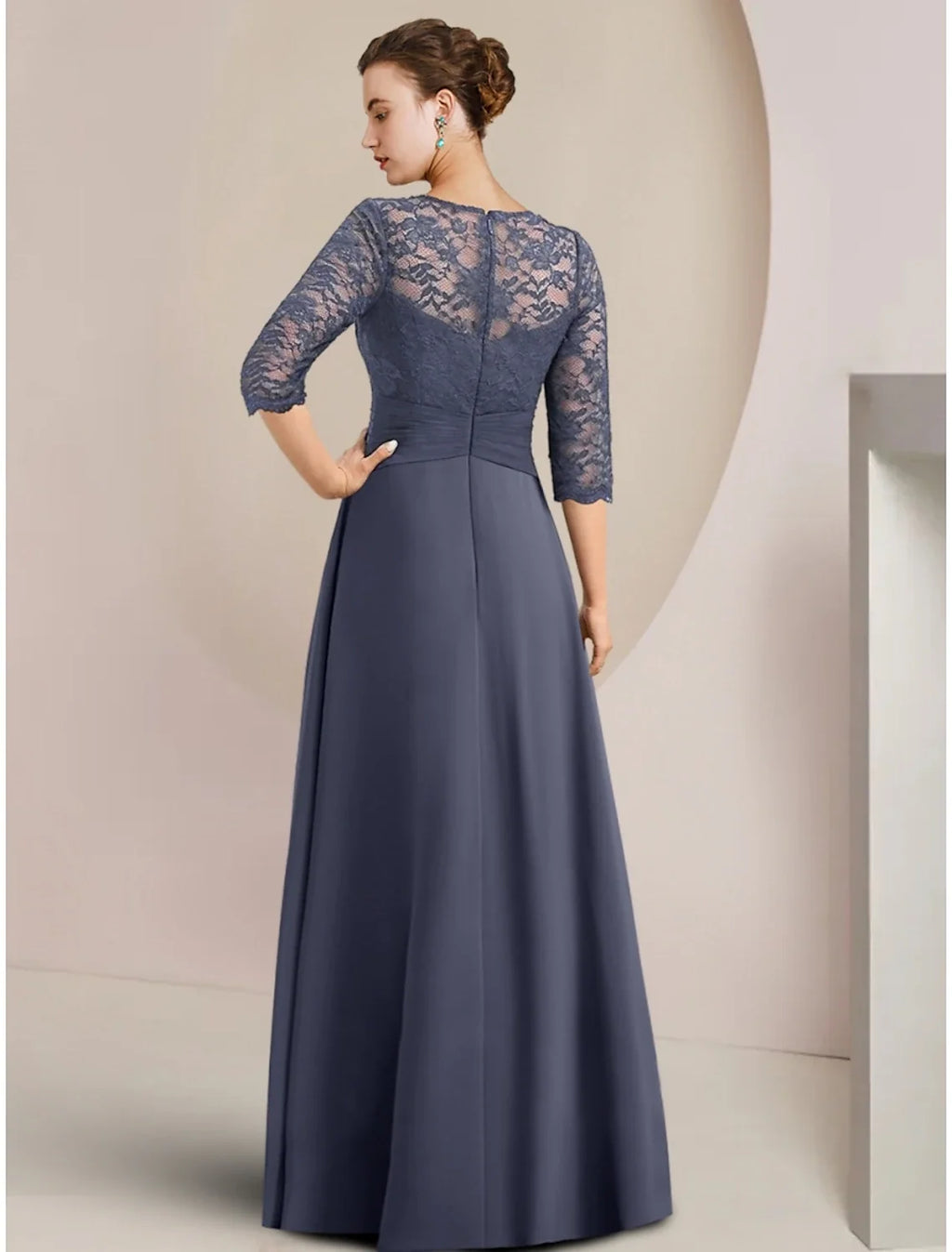 A-Line Chiffon Asymmetric Wedding Dress - Chloe Dress