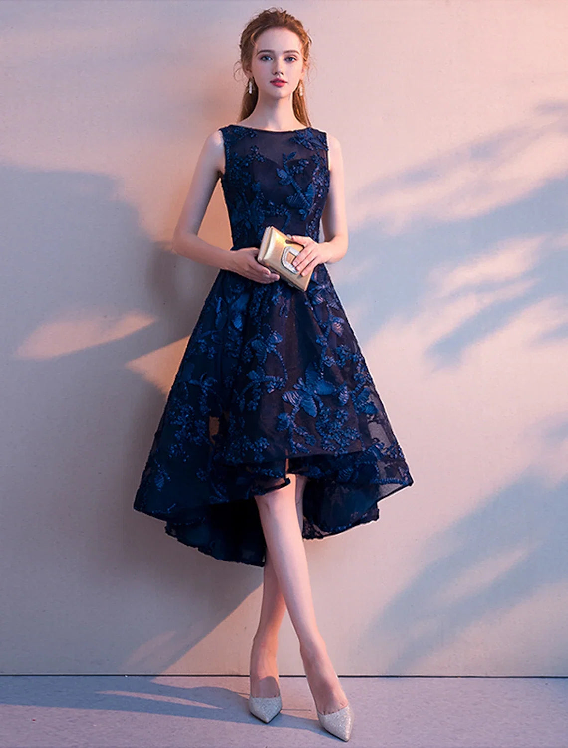 A-Line Tulle Sleeveless Pleated Mini Cocktail Dress - Chloe Dress