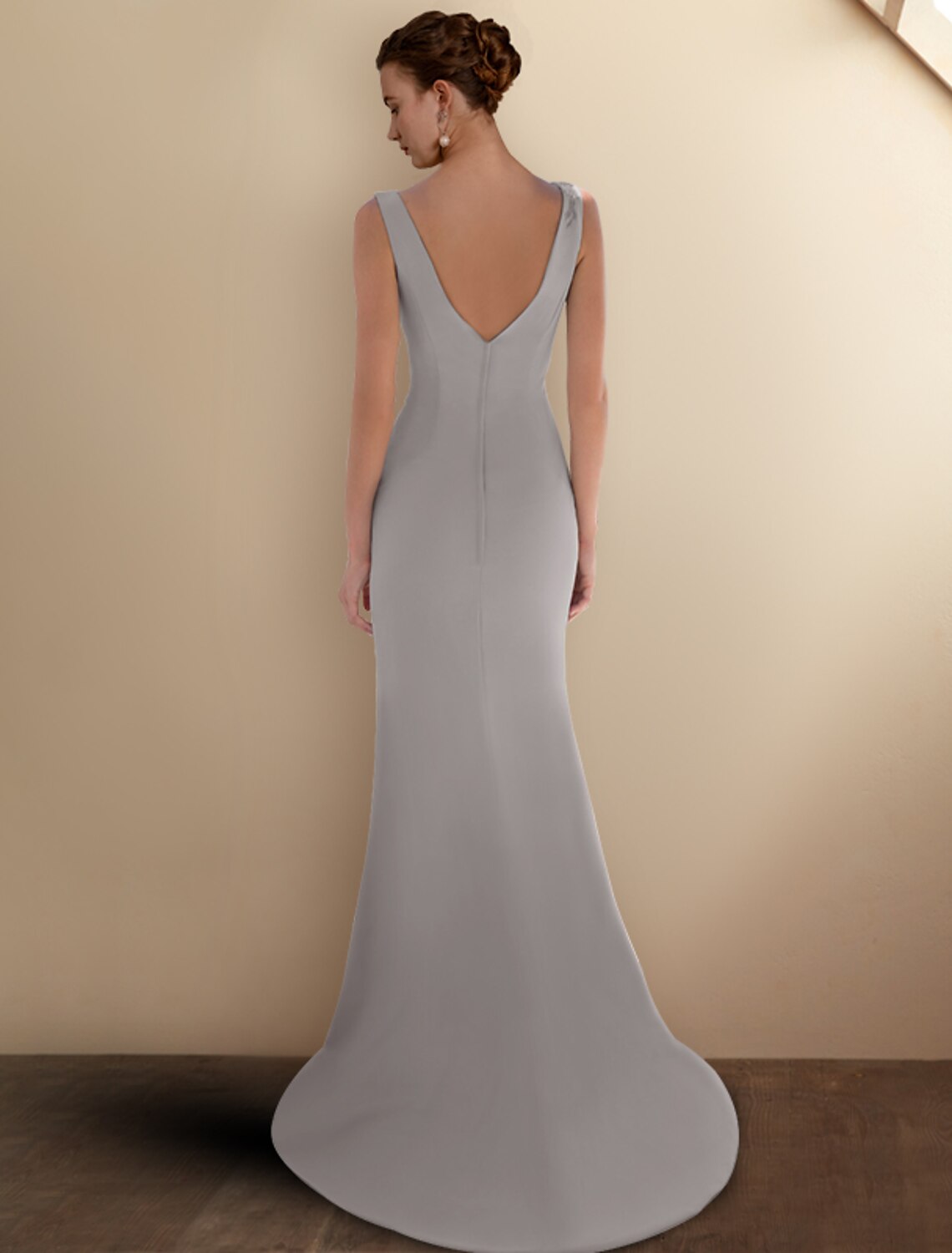 Mermaid Chiffon Sleeveless Train Mini Dress - Chloe Dress