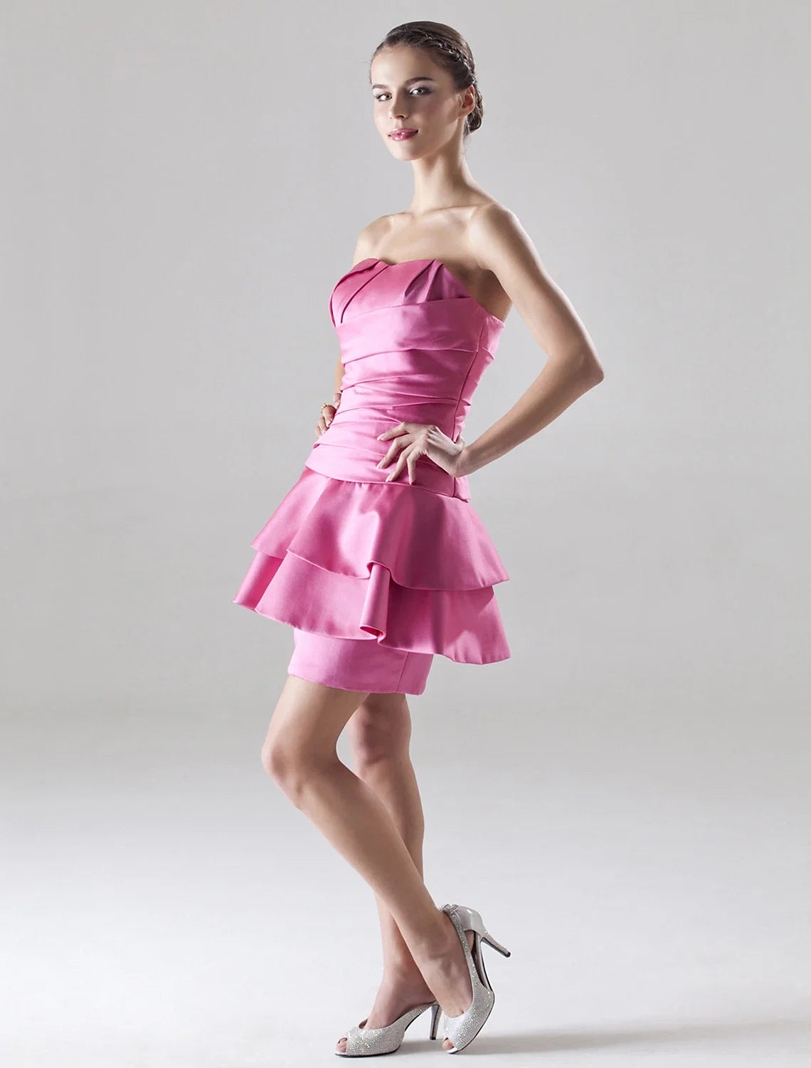 A-Line Sweetheart Satin Sleeveless Mini Cocktail Dress - Chloe Dress