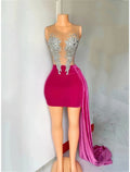 Sheath Sleeveless Mini Wedding Dress - Chloe Dress