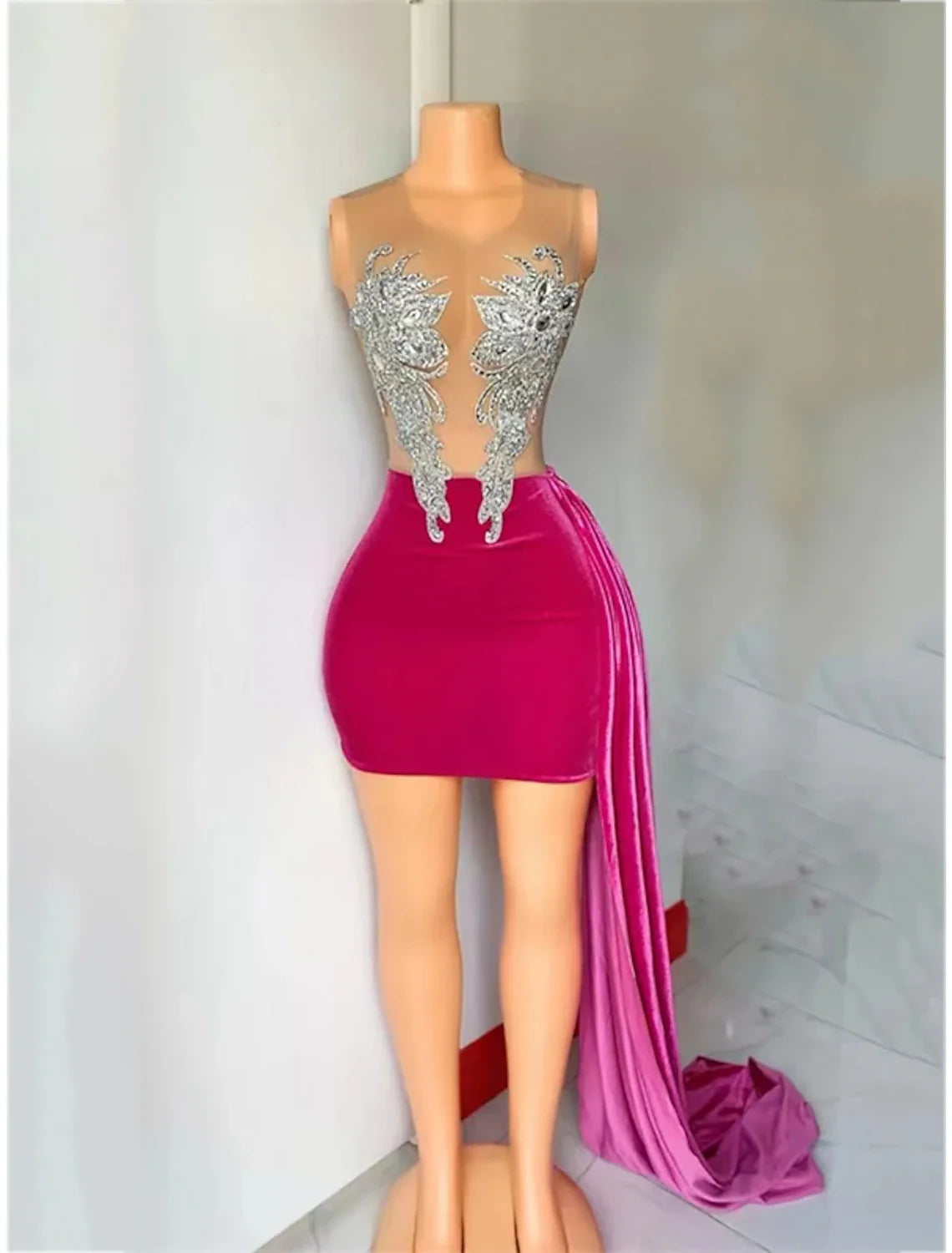 Sheath Sleeveless Mini Wedding Dress - Chloe Dress