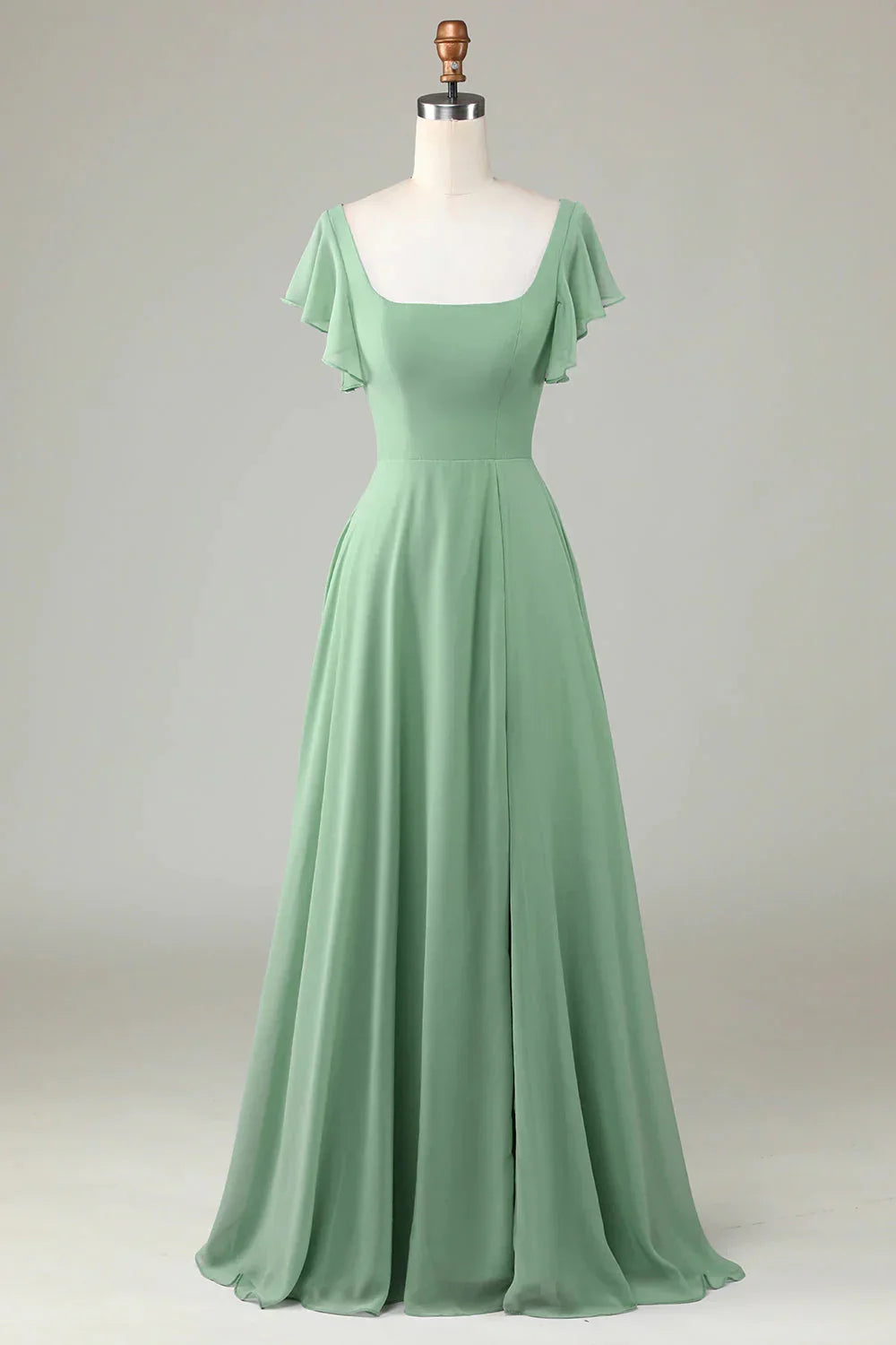 Square Neck Wedding Dress - Chloe Dress