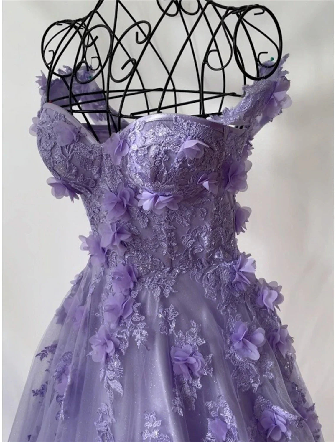A-Line Sweetheart Tulle Sleeveless Pleated Prom Dress - Chloe Dress