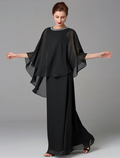A-Line Chiffon Sleeveless Floor-Length Wedding Dress - Chloe Dress