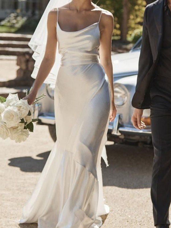 Sleeveless Pleated Wedding Dress - Chloe Dress