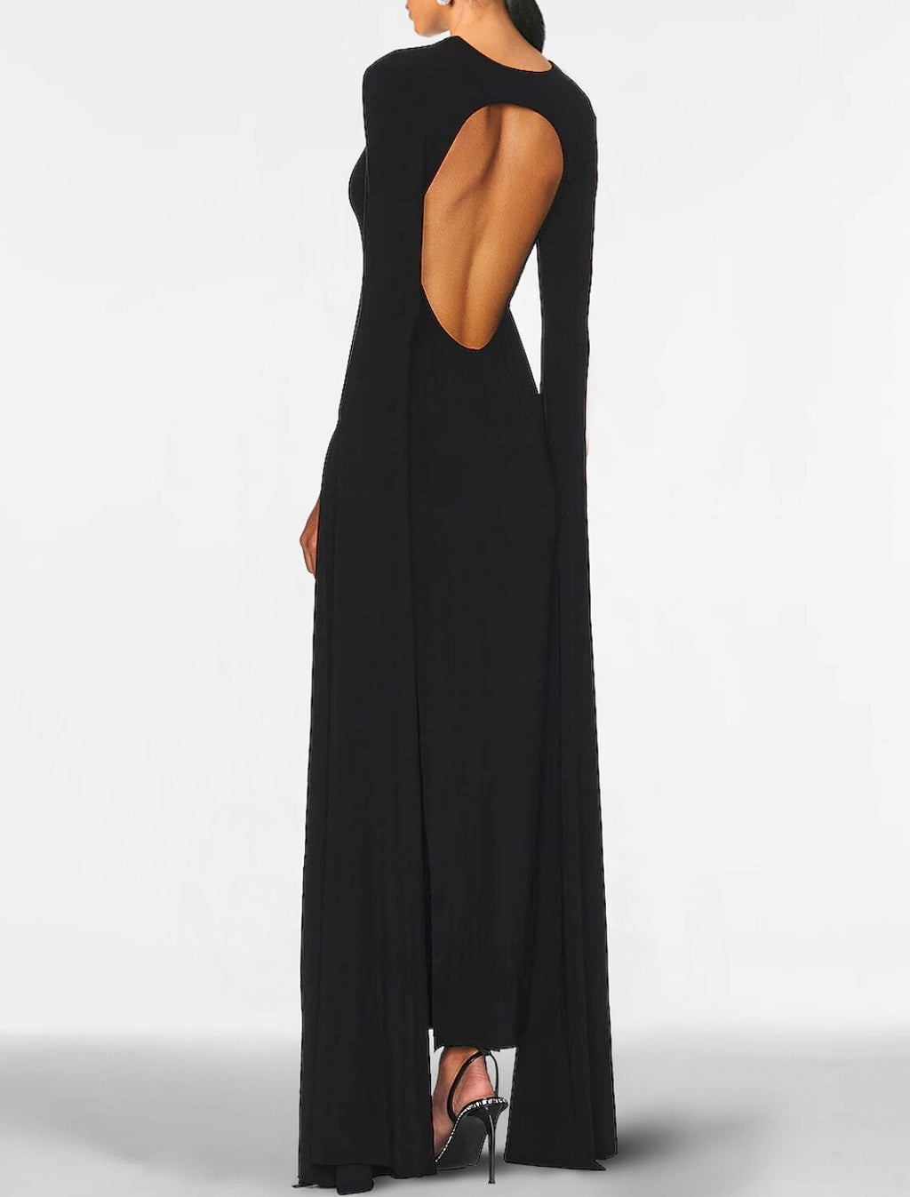 Sheath Chiffon Long Sleeve Floor-Length Evening Gown - Chloe Dress
