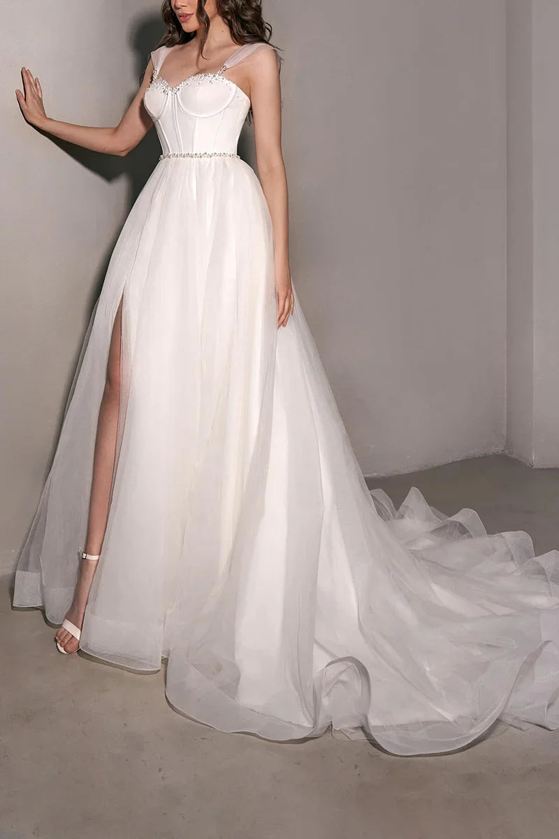 A-Line Sweetheart Mini Wedding Dress - Chloe Dress