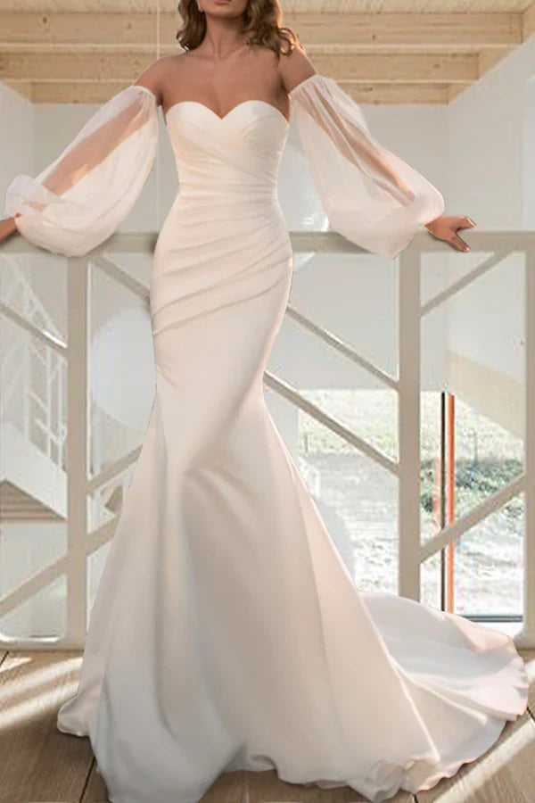 Mermaid Long Sleeve Wedding Dress - Chloe Dress