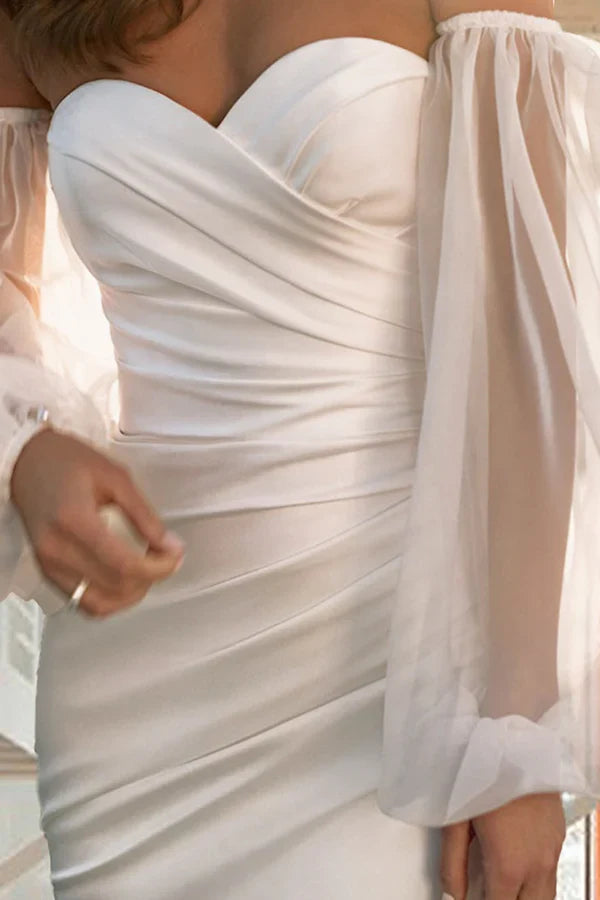 Mermaid Long Sleeve Wedding Dress - Chloe Dress