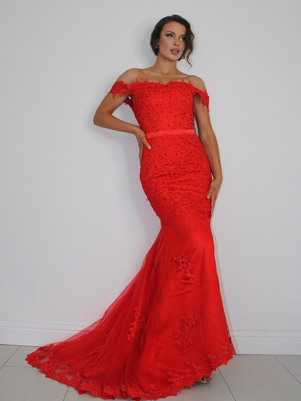 Mermaid Tulle Sleeveless Train Dress - Chloe Dress