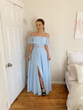 A-Line Chiffon Sleeveless Floor-Length Dress - Chloe Dress