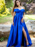 A-Line Satin Sleeveless Ruffled Floor-Length Dress - Chloe Dress