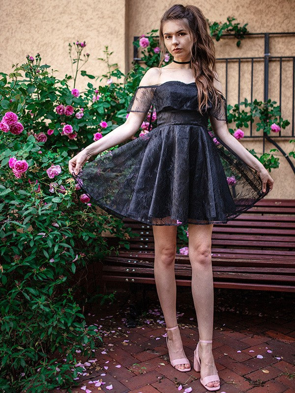A-Line Chiffon Sleeveless Mini Homecoming Dress - Chloe Dress