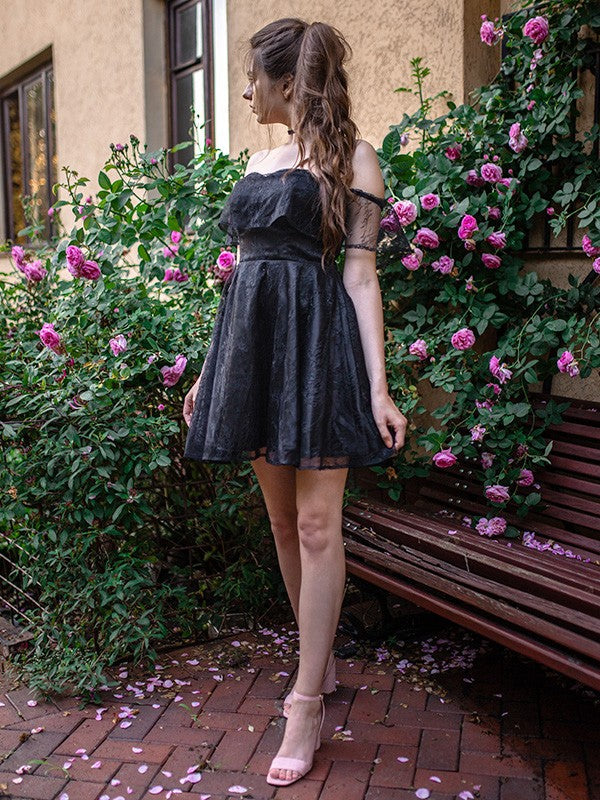 A-Line Chiffon Sleeveless Mini Homecoming Dress - Chloe Dress
