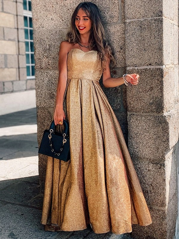 Ball Gown Sweetheart Sequin Sleeveless Ruffled Gown - Chloe Dress