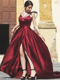 A-Line Spaghetti Strap Satin Sleeveless Ruffled Dress - Chloe Dress